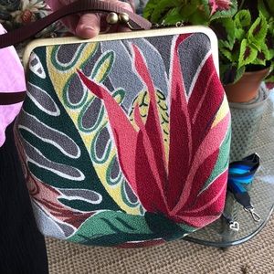 Vintage fabric crossbody